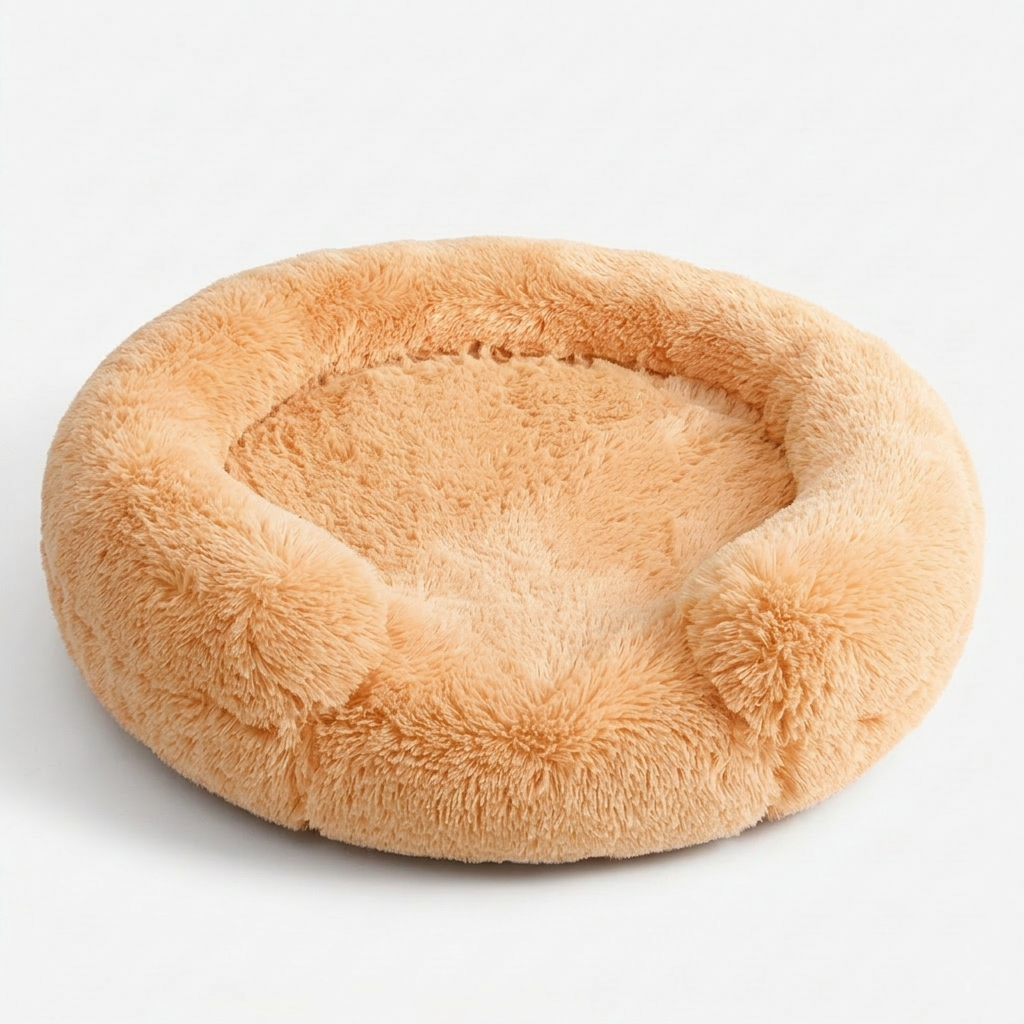 Pet Bed | C-shaped Support Design | Plush Comfort Sponge Filling | Anti-slip Waterproof Base