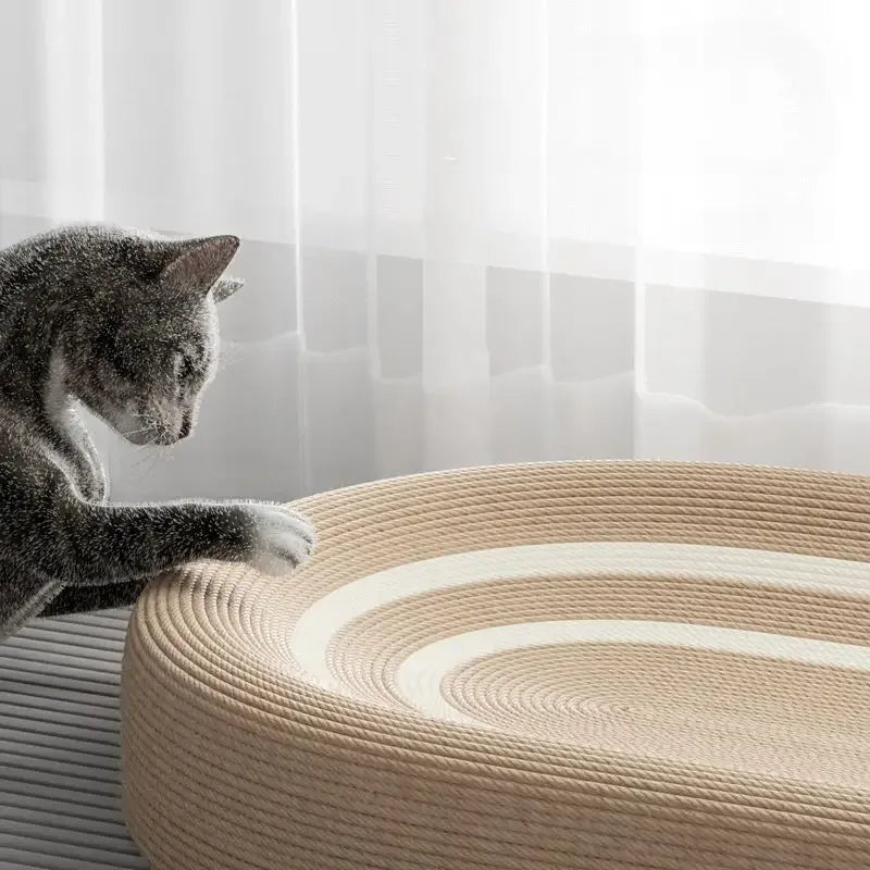 Katten Krabnest Ovaal Geweven Design Duurzaam Comfortabel Gezond Krabgedrag 61x40x9cm - Ruffy