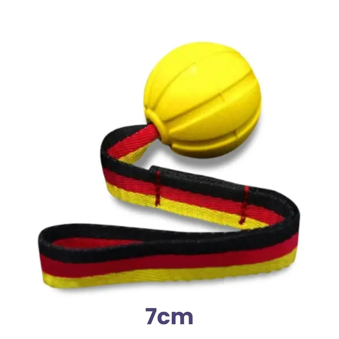 Hondentraining Rubber Bal met Touw - Ruffy