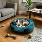Pet Bed | C-shaped Support Design | Plush Comfort Sponge Filling | Anti-slip Waterproof Base