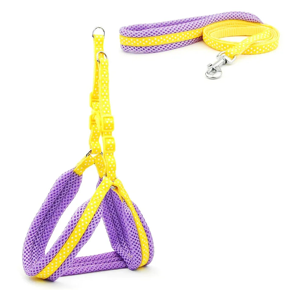 Reflecterend Ademend Mesh Harnas Voor Kleine Honden Veiligheid Comfort Verstelbaar Nylon Zinken Legering Haak - Ruffy