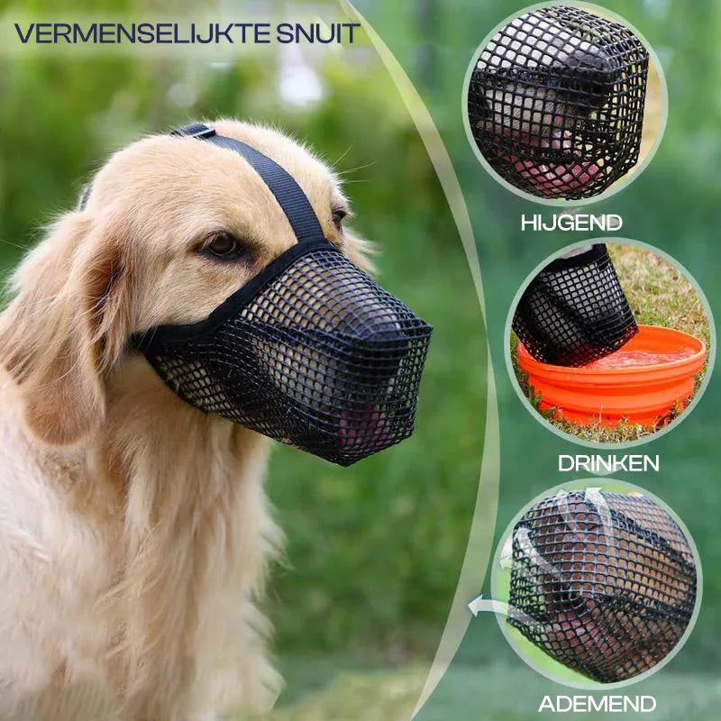 Zachte Stevige Muilkorf Hond Verstelbaar Ademend - Ruffy