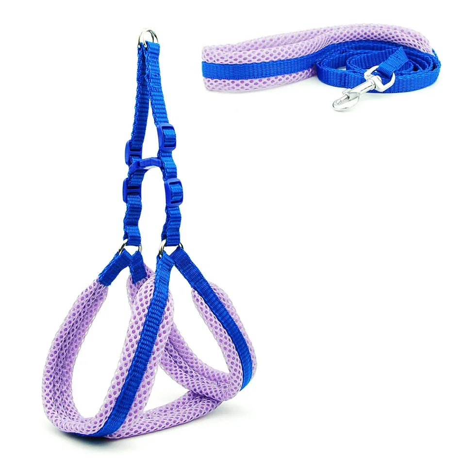Reflecterend Ademend Mesh Harnas Voor Kleine Honden Veiligheid Comfort Verstelbaar Nylon Zinken Legering Haak - Ruffy
