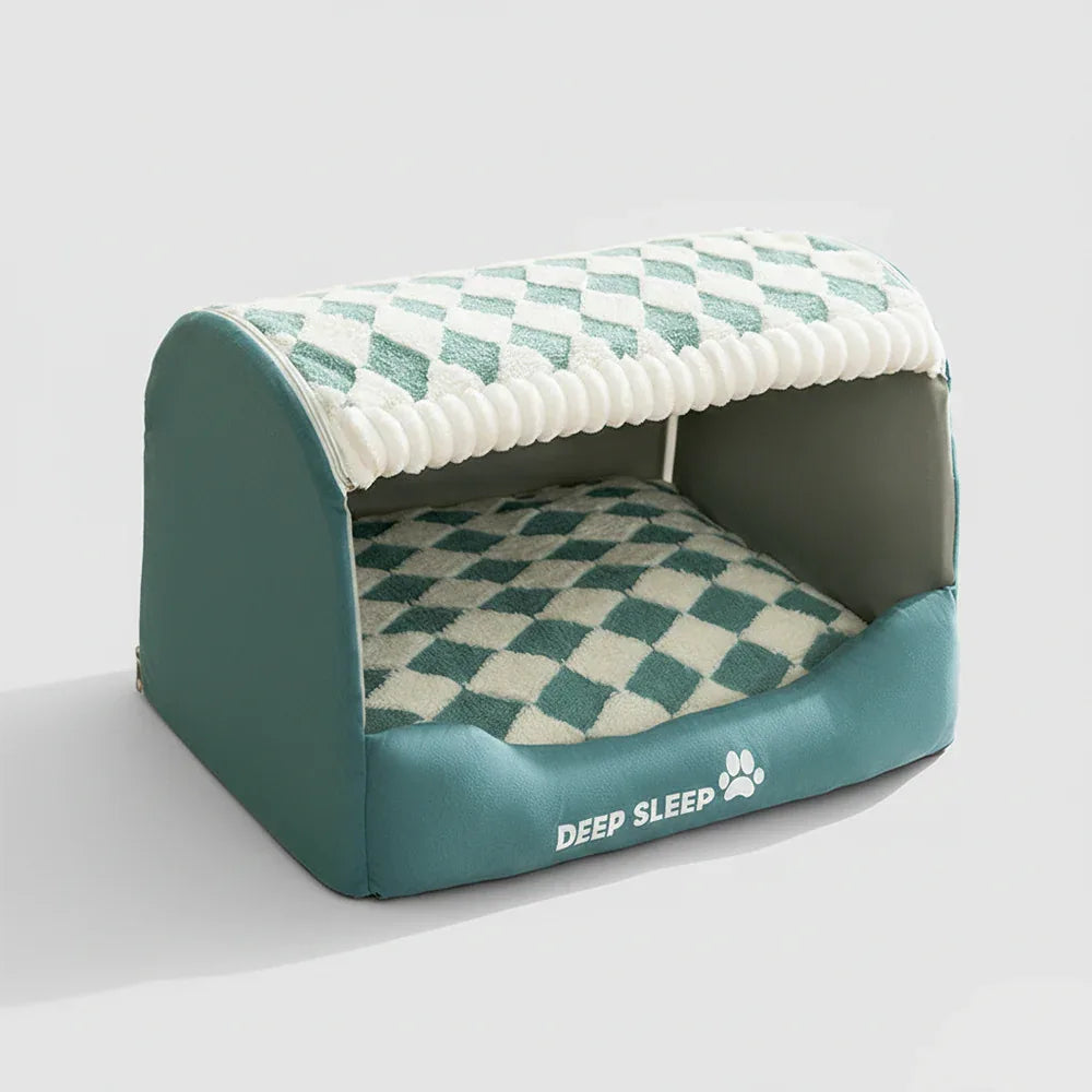 Hondenhuis | Gezellig Pluche Interieur | Antislip Bodem | Afneembare Wasbare Hoes - Ruffy