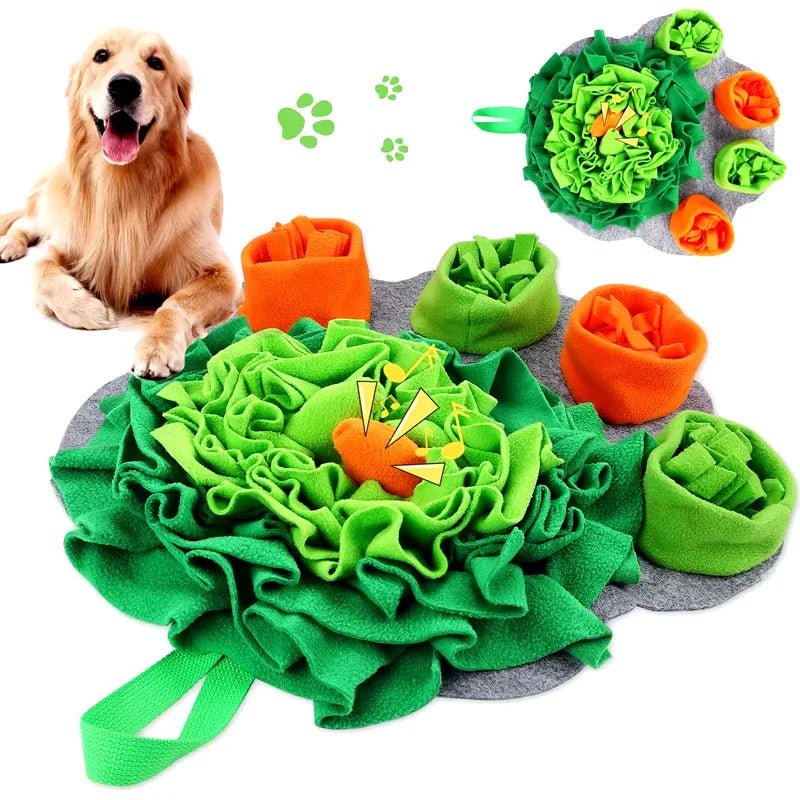 Duurzame wasbare hondensnuffelmat Interactief fleece puzzelspeelgoed voor mentale stimulatie - Ruffy