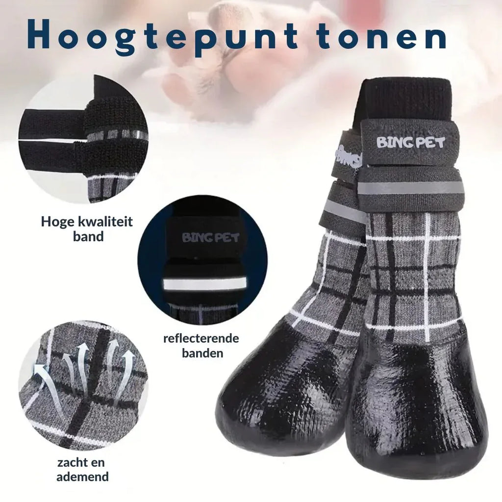 Antislip hondenschoenen sokken Wasbaar Herbruibaar tegen Hitte En verbranding - Ruffy