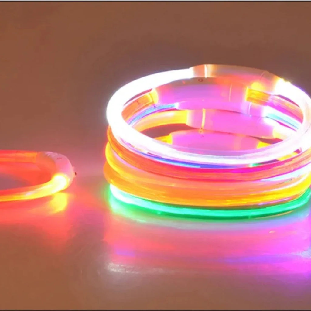 USB Oplaadbare LED Veiligheidshalsband Voor Huisdieren Verhoogde Zichtbaarheid Comfortabel Waterbestendig Lange Batterijduur - Ruffy