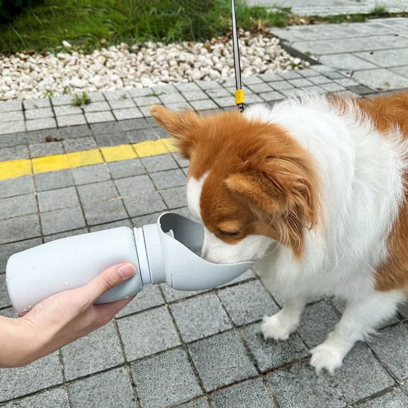 Opvouwbare Draagbare Waterfles voor Huisdieren 550ml Lekvrij en Duurzaam Siliconen Ontwerp - Ruffy