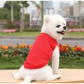 Zacht katoenen honden-T-shirts Effen mouwloos ontwerp, perfect voor de zomer XS-3XL - Ruffy