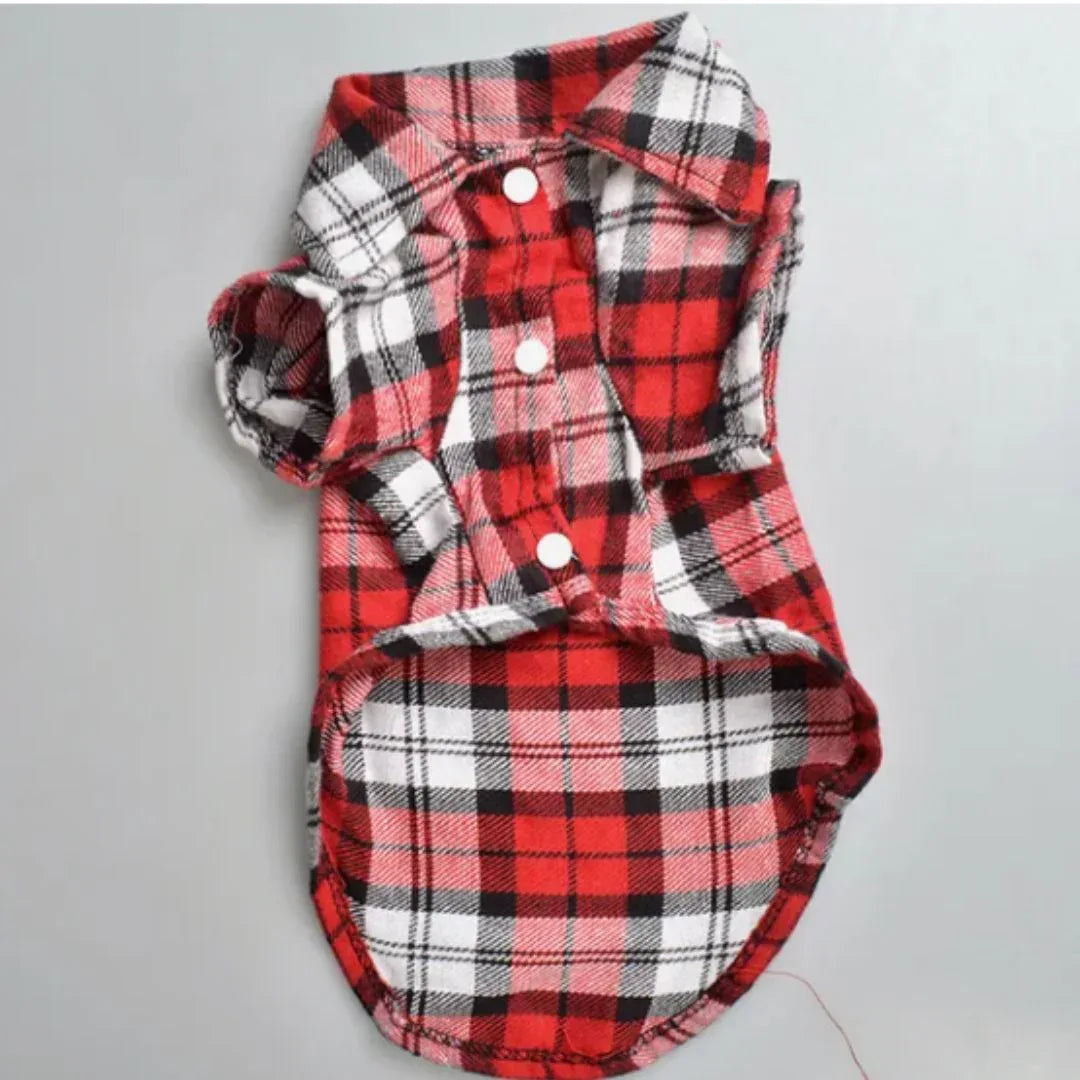 Geruite Huisdierkleding Comfortabel Lichtgewicht Ademend Stijlvol Eenvoudig Te Dragen Voor Lente en Herfst - Ruffy