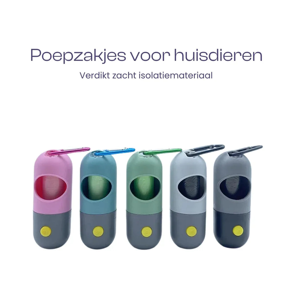Led-licht hondenpoepzakjes houder en dispenser - Ruffy