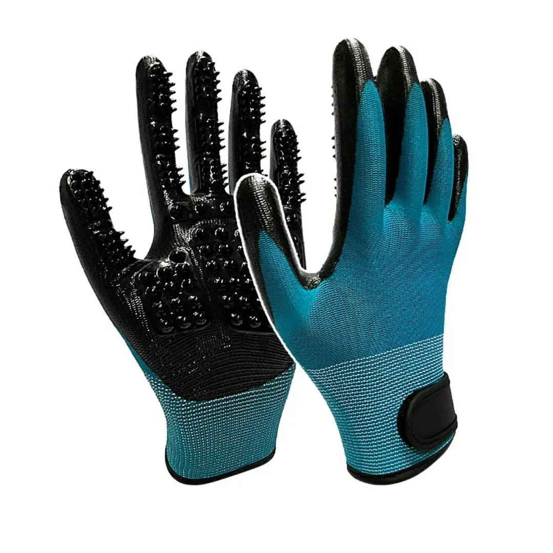Silicone Massageborstel Handschoenen Huisdieren Verharing Controle Comfortabele Massage Veelzijdig Rubber Duurzaam - Ruffy