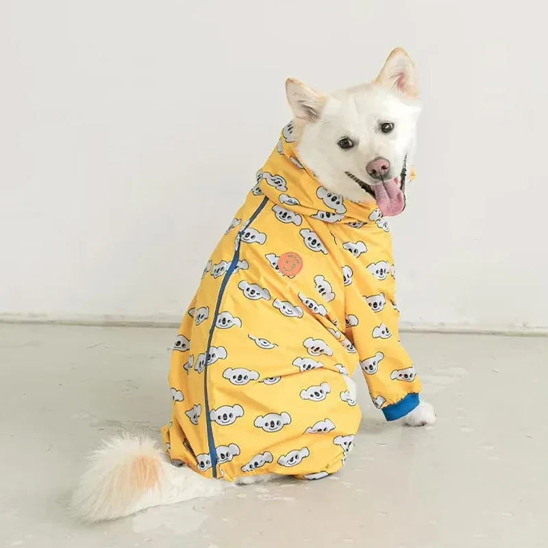Waterdichte bloemenhondenregenjas Comfortabel polyester ontwerp voor kleine honden - Ruffy