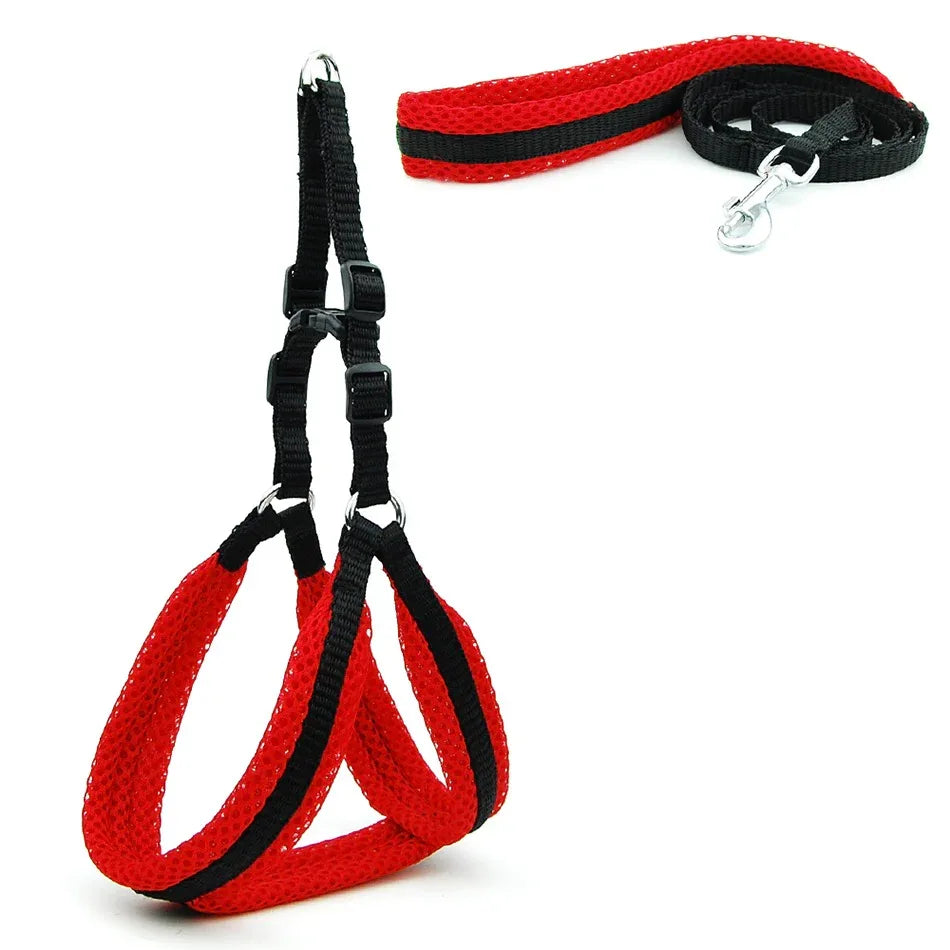 Reflecterend Ademend Mesh Harnas Voor Kleine Honden Veiligheid Comfort Verstelbaar Nylon Zinken Legering Haak - Ruffy