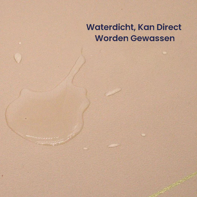 Aanpasbare waterbestendige voermat voor huisdieren met morsbescherming Lichtgewicht PU-ontwerp Grijs 45x30cm - Ruffy