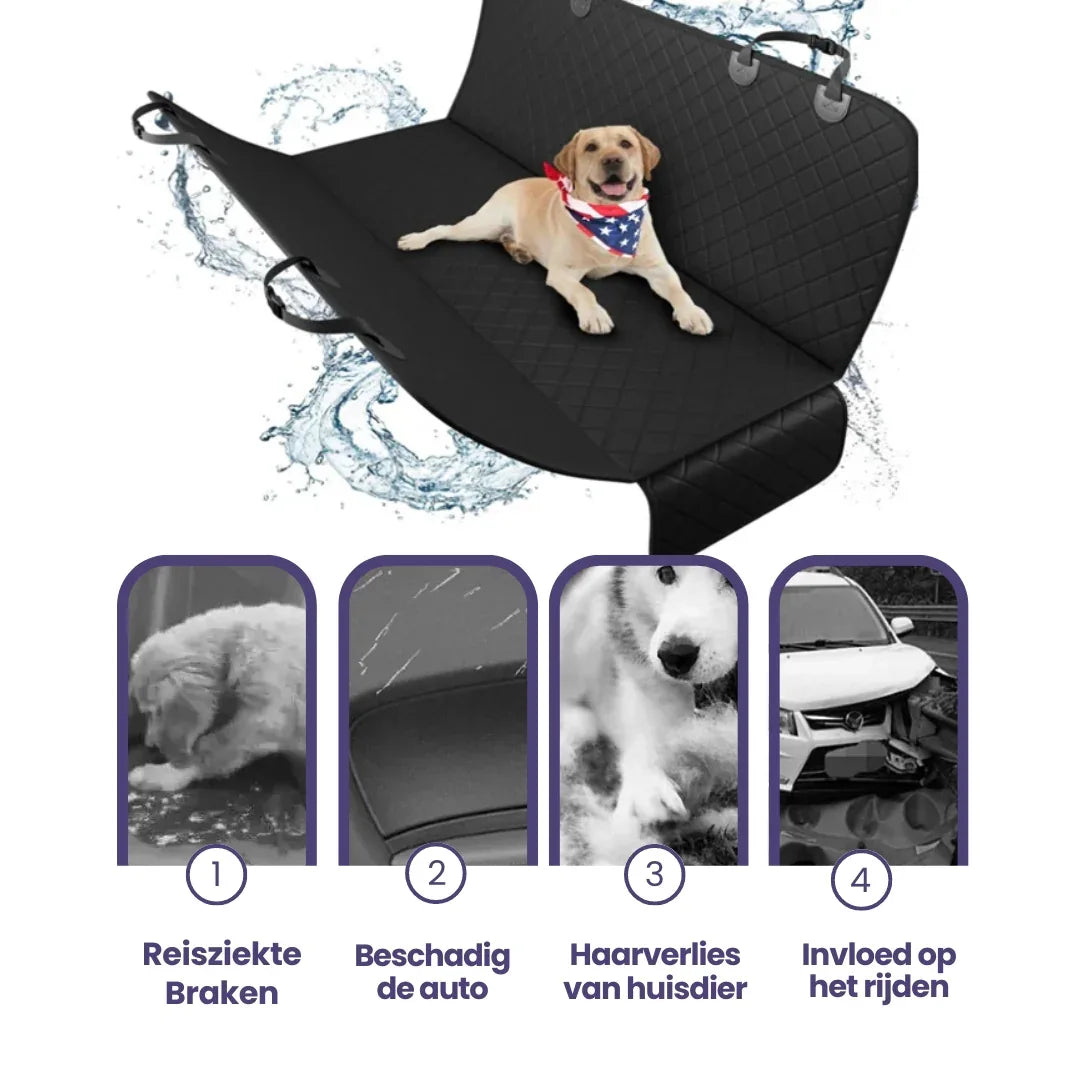 Waterdichte Huisdier hoes voor autostoel | Achterbank & Rugleuning Beschermer - Ruffy