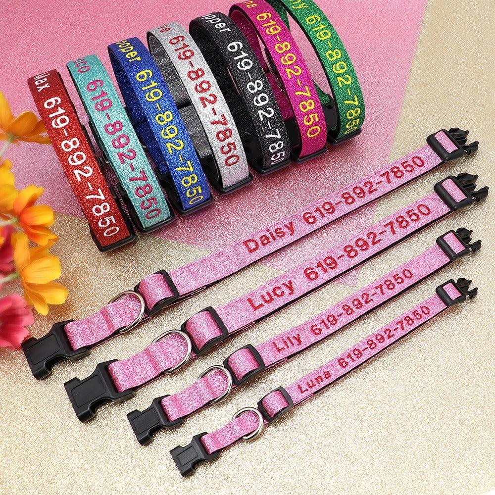 Op maat geborduurde halsband met duurzaam nylon verstelbaar ontwerp voor veiligheid en stijl - Ruffy