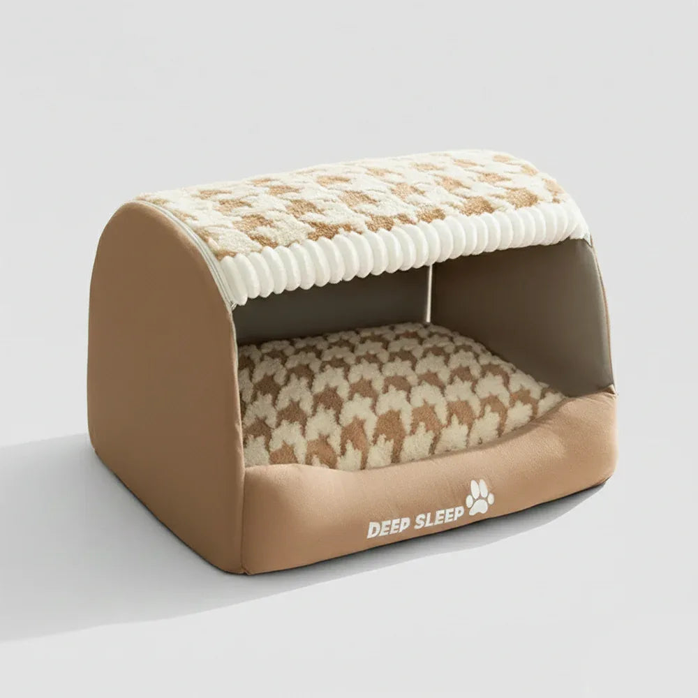 Hondenhuis | Gezellig Pluche Interieur | Antislip Bodem | Afneembare Wasbare Hoes - Ruffy
