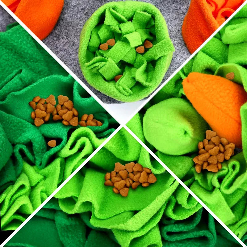 Duurzame wasbare hondensnuffelmat Interactief fleece puzzelspeelgoed voor mentale stimulatie - Ruffy
