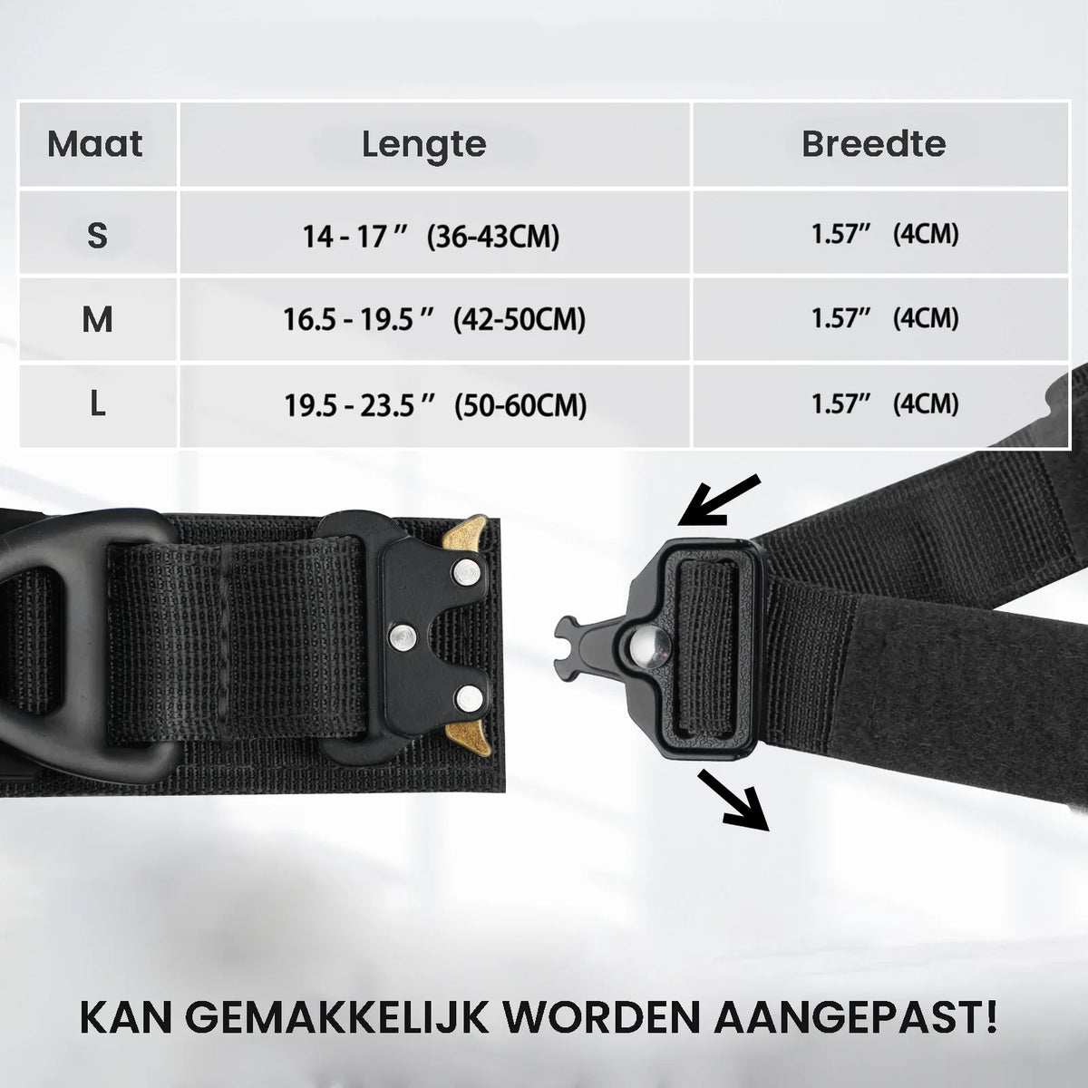Hondenhalsband Stevig Tactisch Met Air Tag Houder - Ruffy