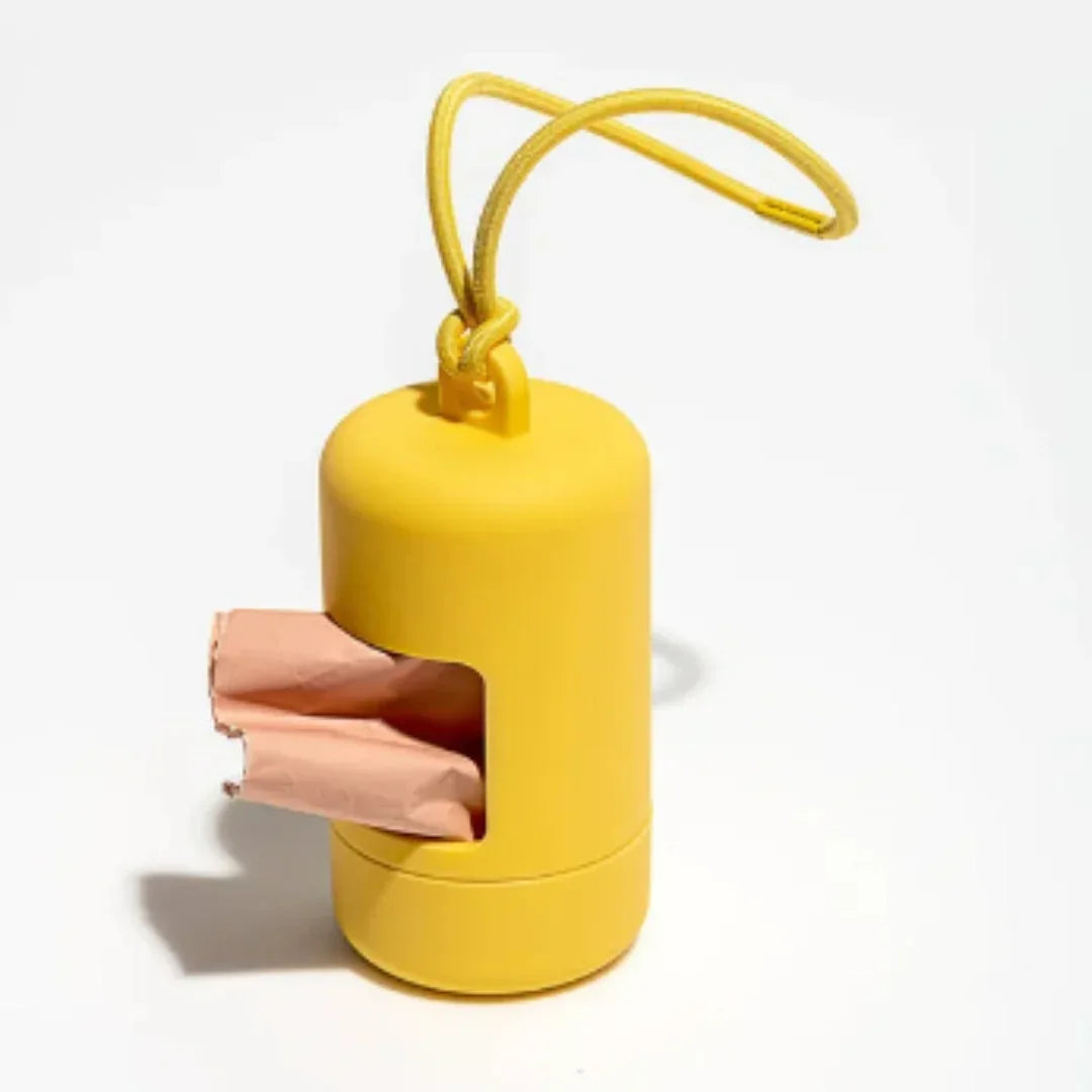 Luxe Hondenpoepzakdrager Stijlvol Duurzaam Handenvrij Hygiënisch Draagbaar Kunststof Rubber - Ruffy