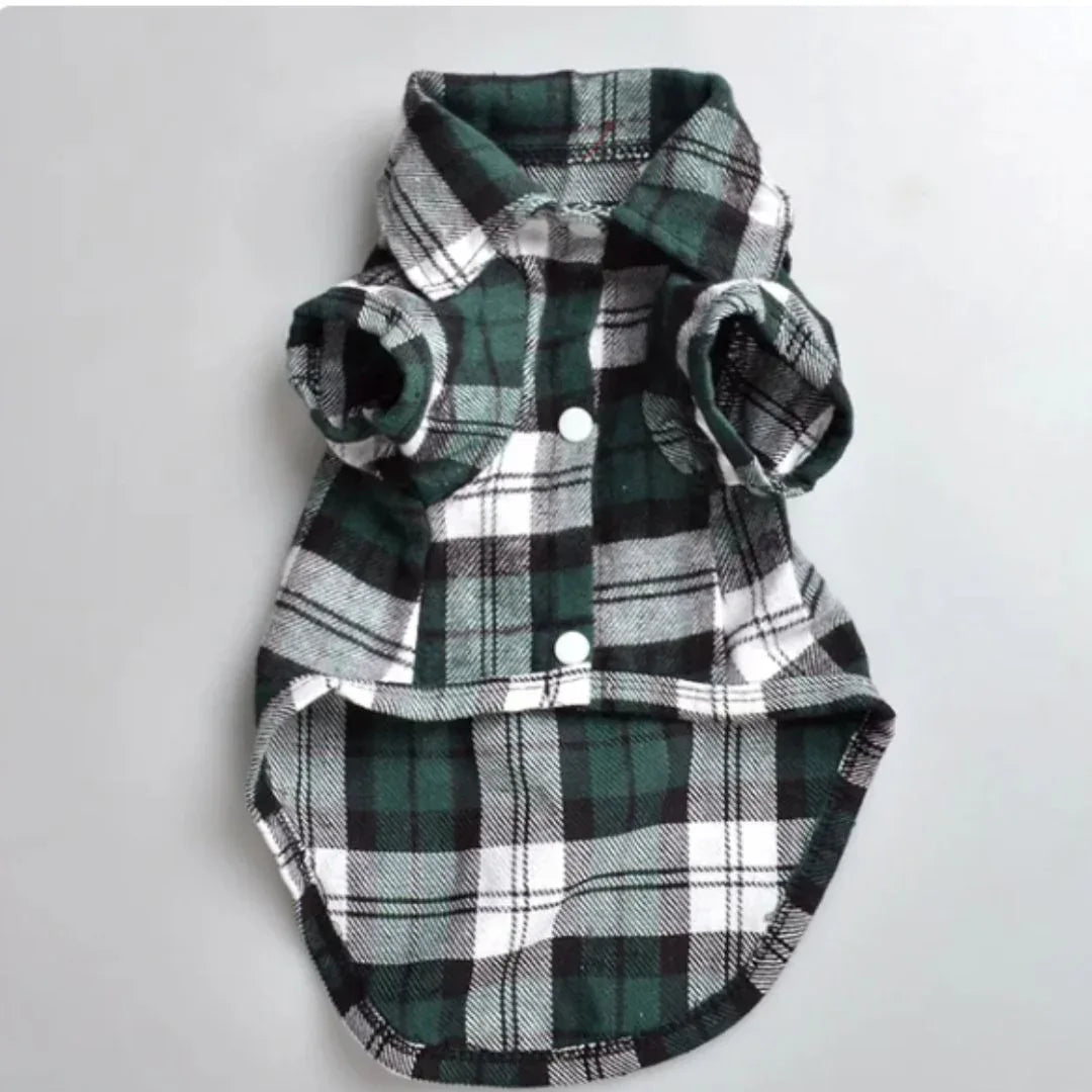 Geruite Huisdierkleding Comfortabel Lichtgewicht Ademend Stijlvol Eenvoudig Te Dragen Voor Lente en Herfst - Ruffy