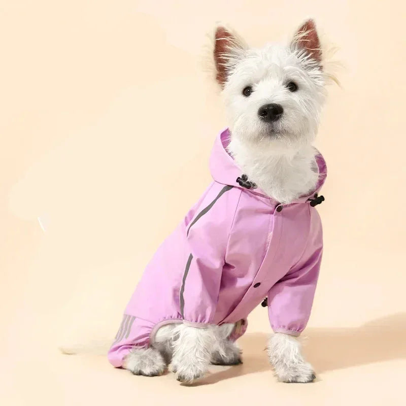 Verstelbare regenjas voor honden Waterdicht Reflecterend Polyester Lichtgewicht Meerdere Maten voor Alle Rassen - Ruffy