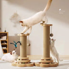 Katten Speelset Met Draaitafel en Krabpaal Duurzaam Interactief Gezond Krabben 46x24cm - Ruffy