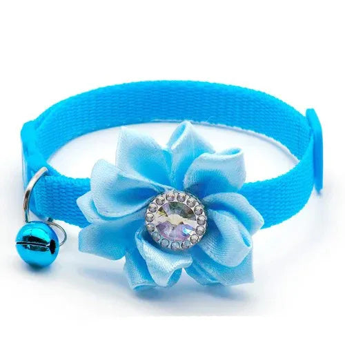 Wholesale 100 stuks verstelbare bloem halsband hond Puppy Tuig kat huisdier halsband release gesp schattig voor Puppy ketting met bel - Ruffy
