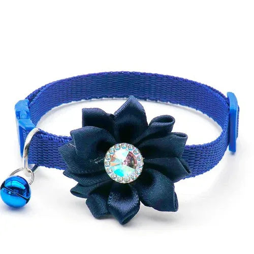Wholesale 100 stuks verstelbare bloem halsband hond Puppy Tuig kat huisdier halsband release gesp schattig voor Puppy ketting met bel - Ruffy