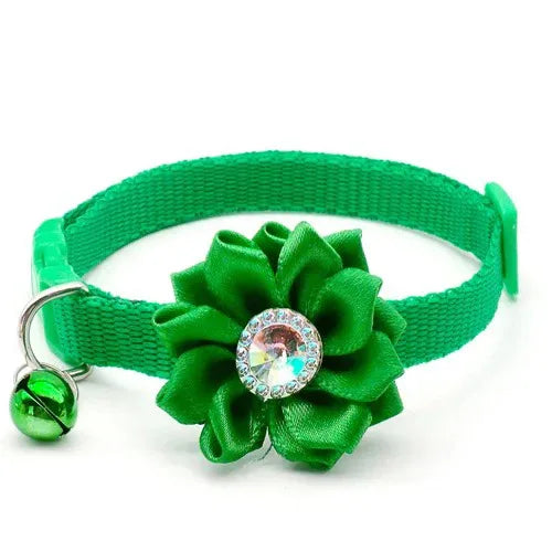 Wholesale 100 stuks verstelbare bloem halsband hond Puppy Tuig kat huisdier halsband release gesp schattig voor Puppy ketting met bel - Ruffy