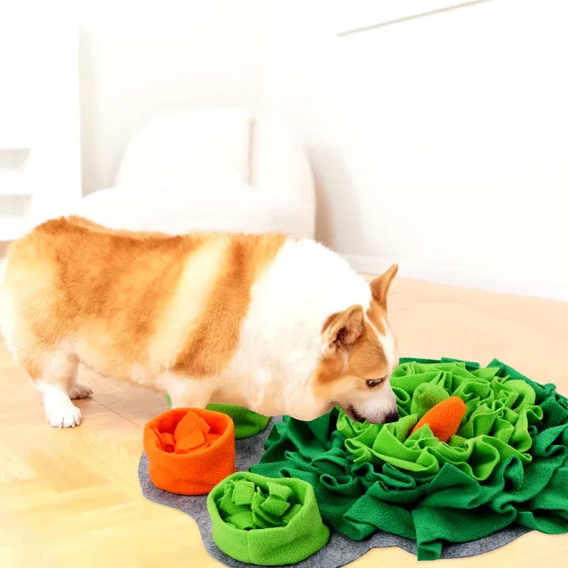 Duurzame wasbare hondensnuffelmat Interactief fleece puzzelspeelgoed voor mentale stimulatie - Ruffy