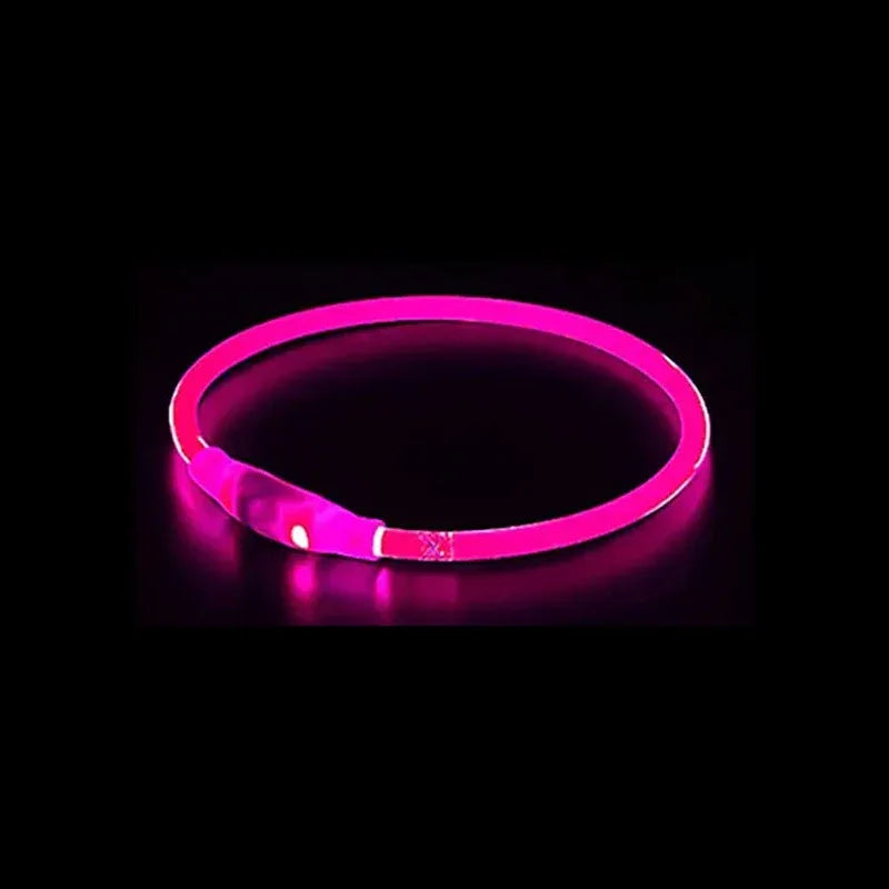 LED reflecterende nylon hondenhalsband - duurzaam, verstelbaar & weerbestendig voor alle seizoenen - Ruffy
