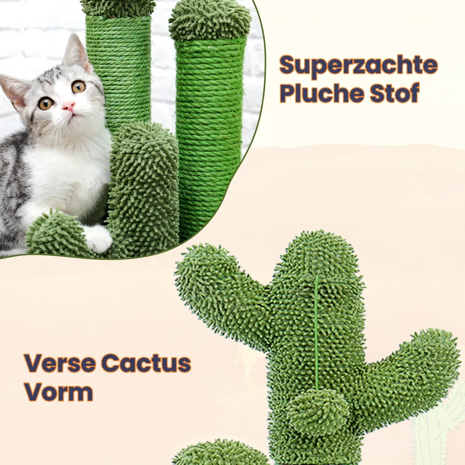 Katten Krabspeeltje Duurzaam Interactief Beschermt Meubels Bevordert Gezond Krabben Groen - Ruffy