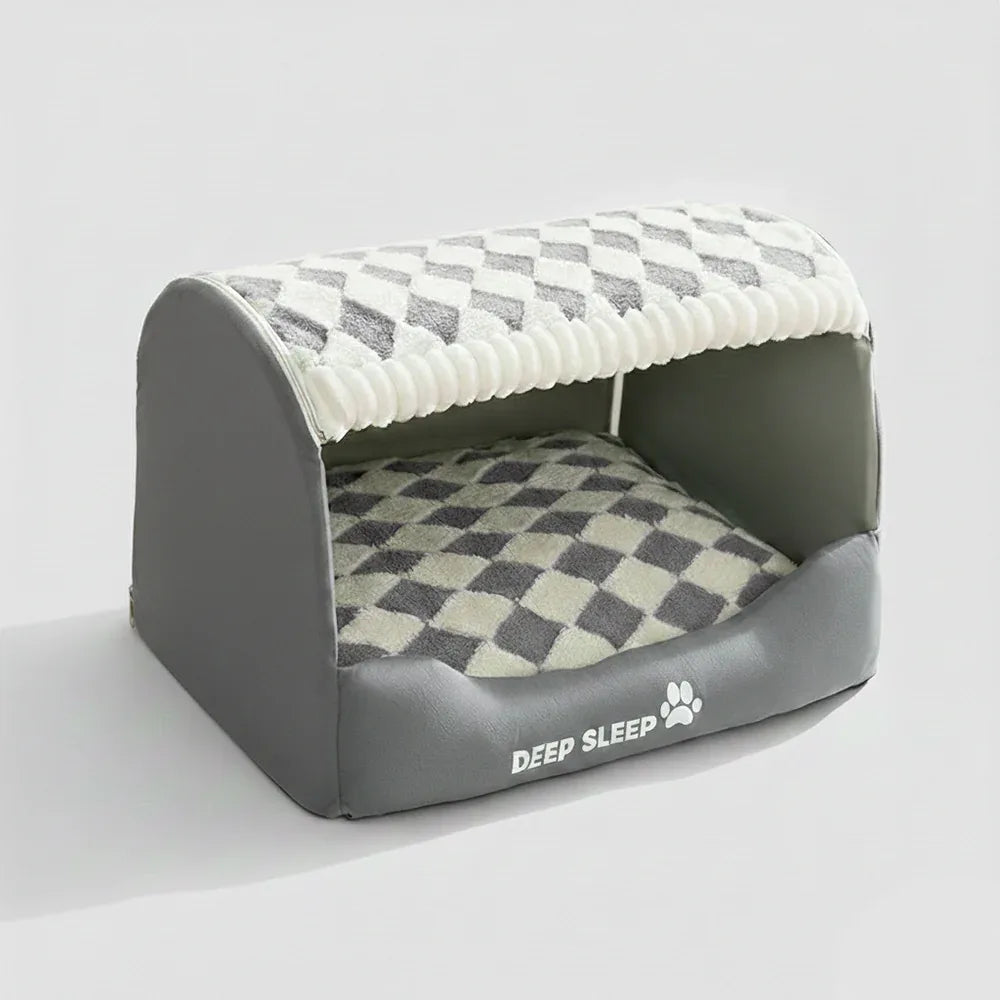 Hondenhuis | Gezellig Pluche Interieur | Antislip Bodem | Afneembare Wasbare Hoes - Ruffy