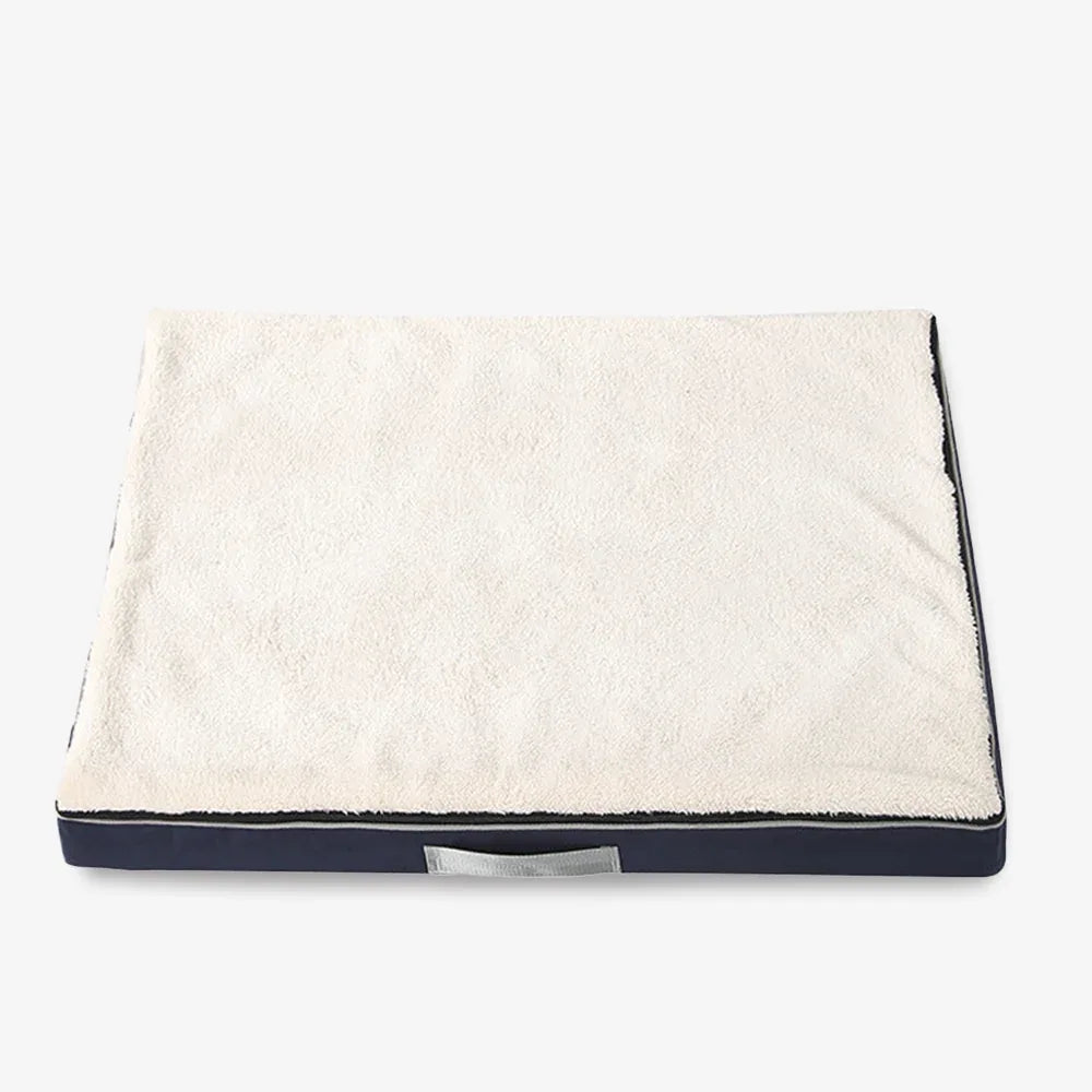 Groot Hondenbed | Pluche Traagschuim | Dubbelzijdig Ontwerp | Antislip Basis - Ruffy