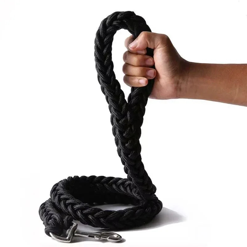Sterke Gevlochten Nylon Hondenriem | Zware Gesp | Duurzame & Comfortabele Grip - Ruffy