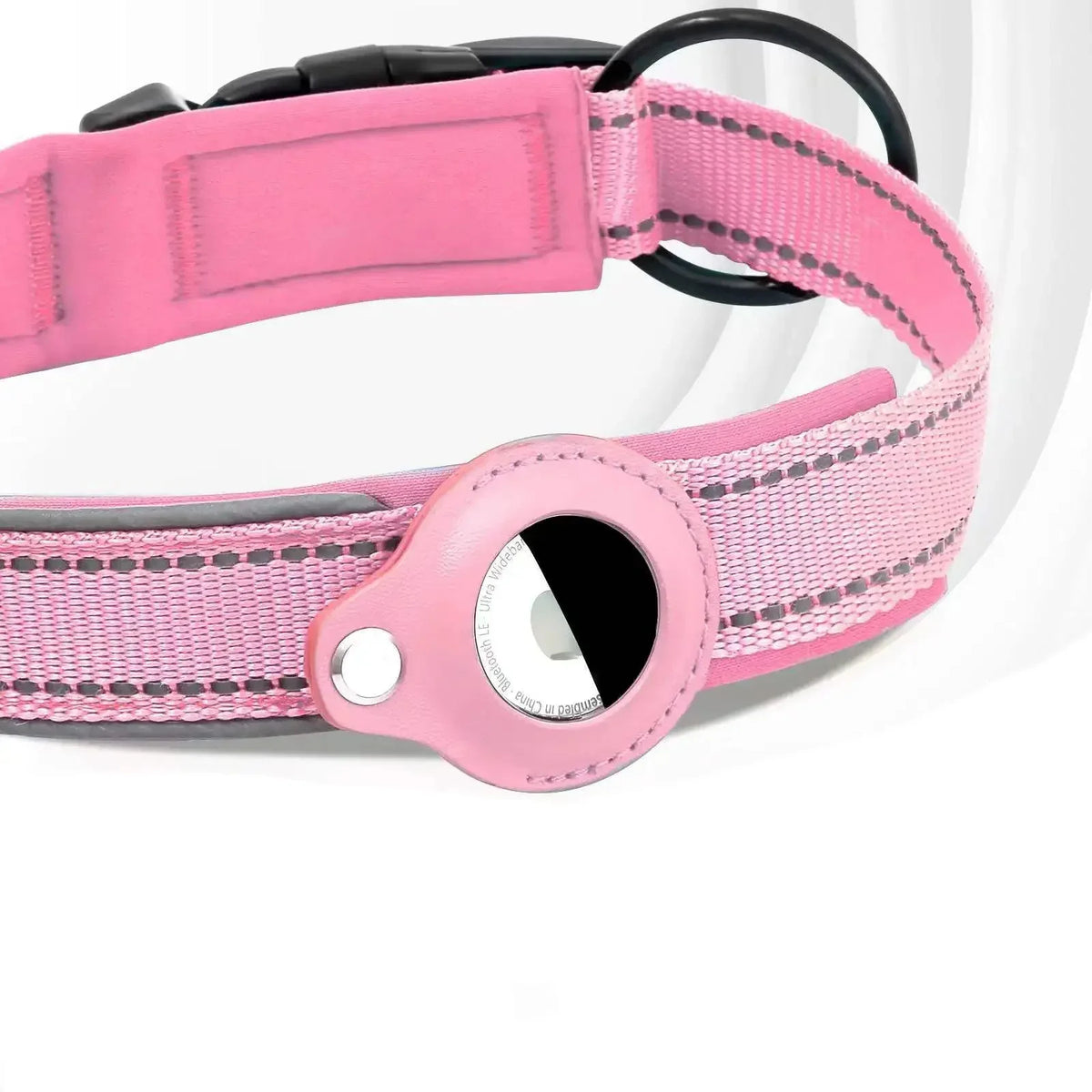 Hondenhalsband | Reflecterend Gevoerd Design | Nylon | Ingebouwde Trackerhouder - Ruffy