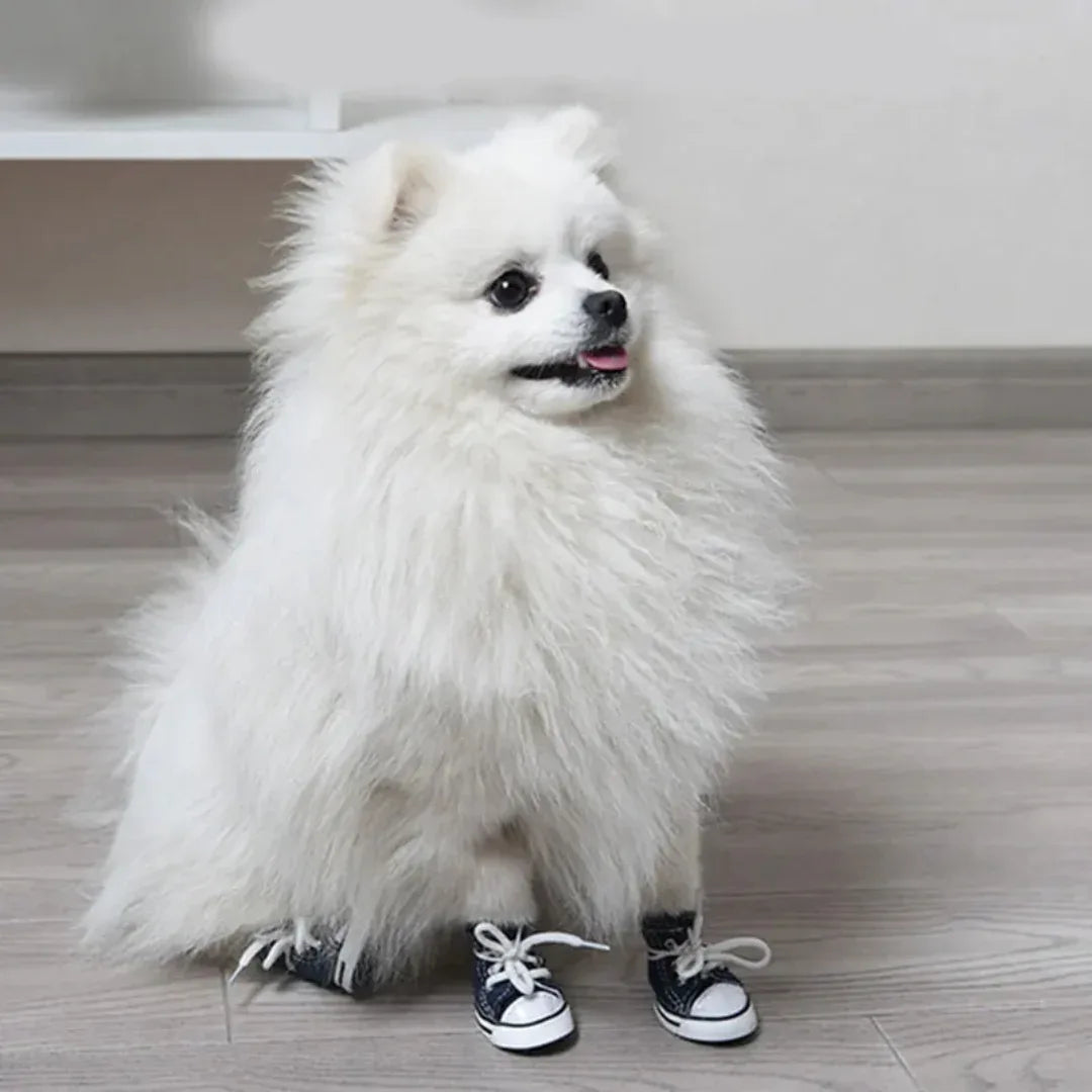 Waterdichte Antislip Denim Canvas Hondenschoenen Stijlvol Duurzaam Ademend Linnen - Ruffy