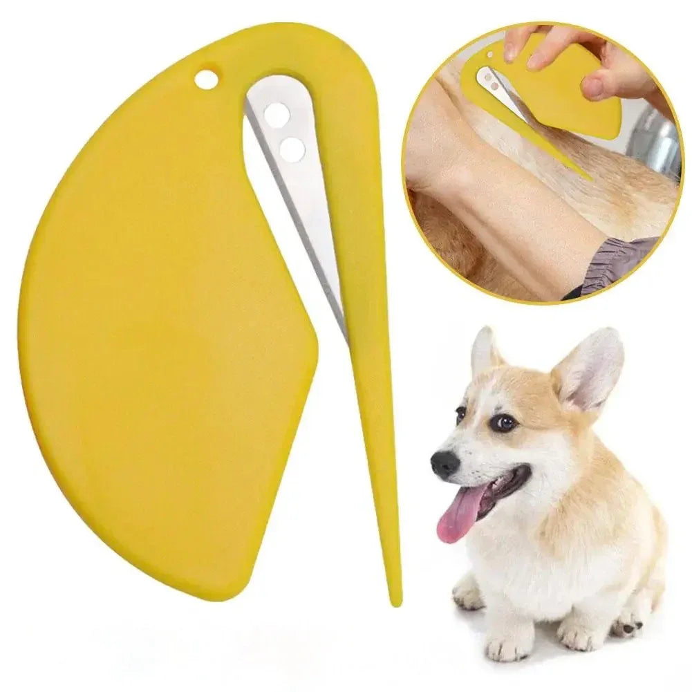 Open Knop Design Kam Pijnloze Vachtverzorging Ergonomisch Compact Draagbaar Kunststof Metaal TPR - Ruffy