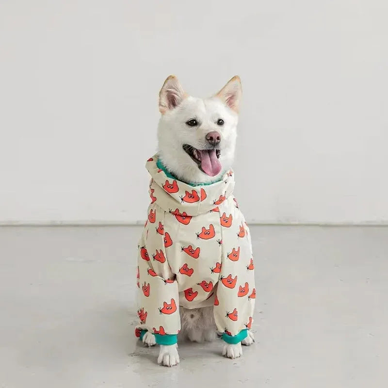 Waterdichte bloemenhondenregenjas Comfortabel polyester ontwerp voor kleine honden - Ruffy