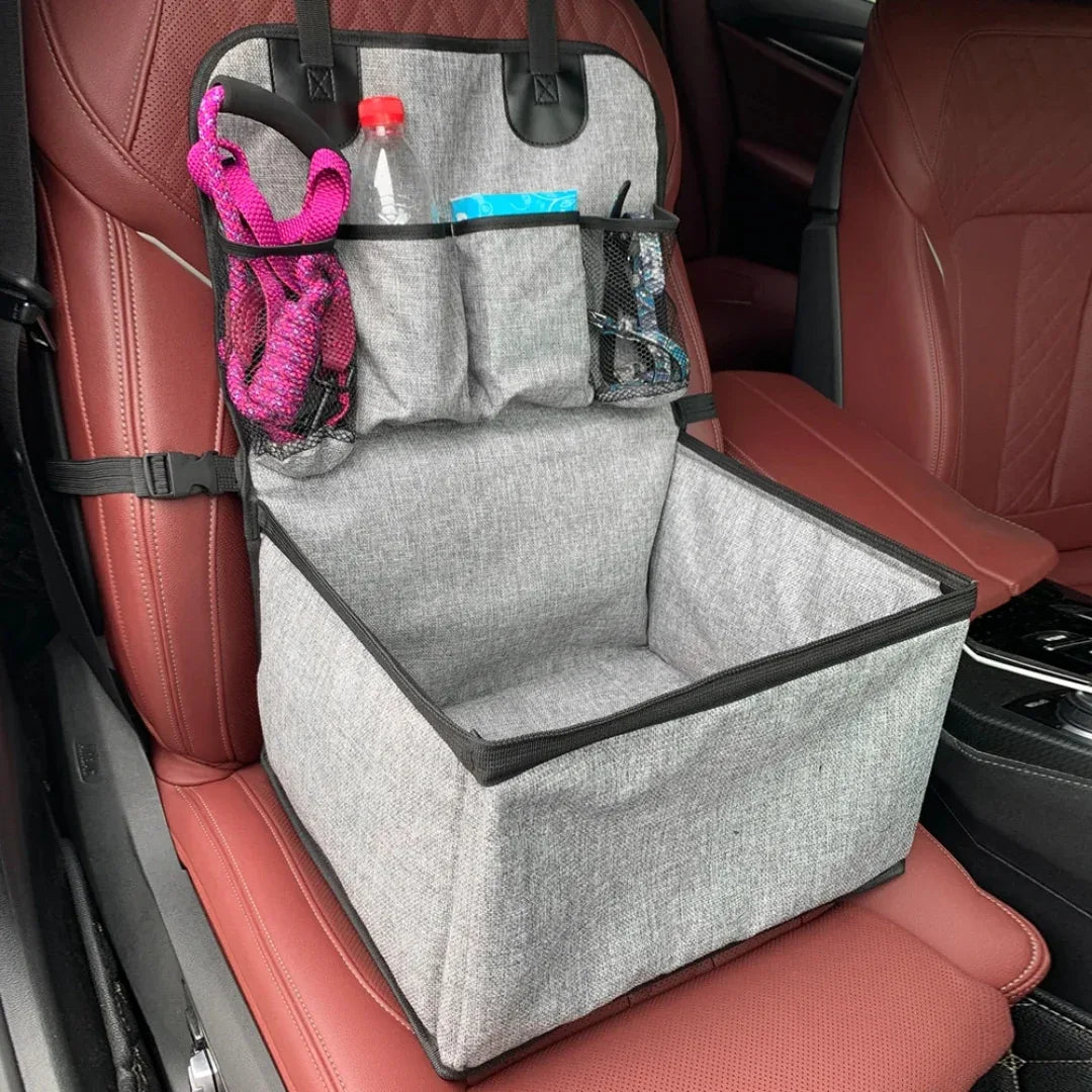 Premium Autostoel Voor Honden Met Opbergvakken Comfortabel Veilig Machinewasbaar Eenvoudige Installatie - Ruffy