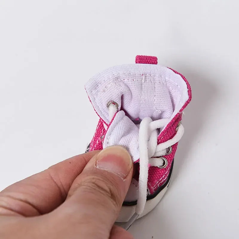 Waterdichte Antislip Denim Canvas Hondenschoenen Stijlvol Duurzaam Ademend Linnen - Ruffy