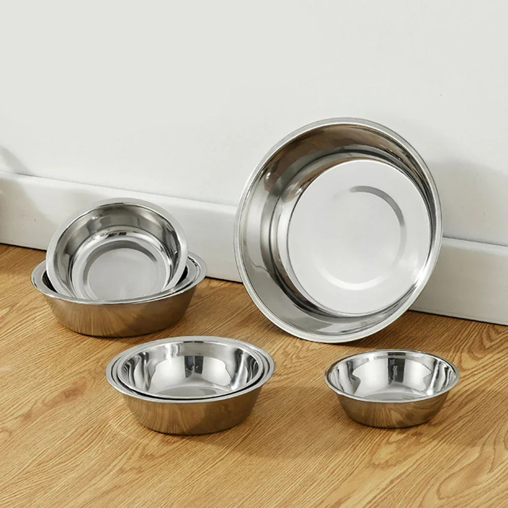 Roestvrijstalen Voerbak Ruim Duurzaam Roestbestendig Gemakkelijk Schoon te Maken Stabiele Basis Voor Honden en Katten - Ruffy