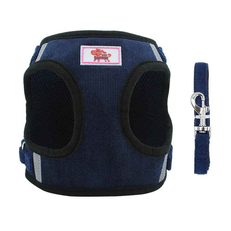 Corduroy Ademend Honden Tuig Reflecterend Ergonomisch - Ruffy