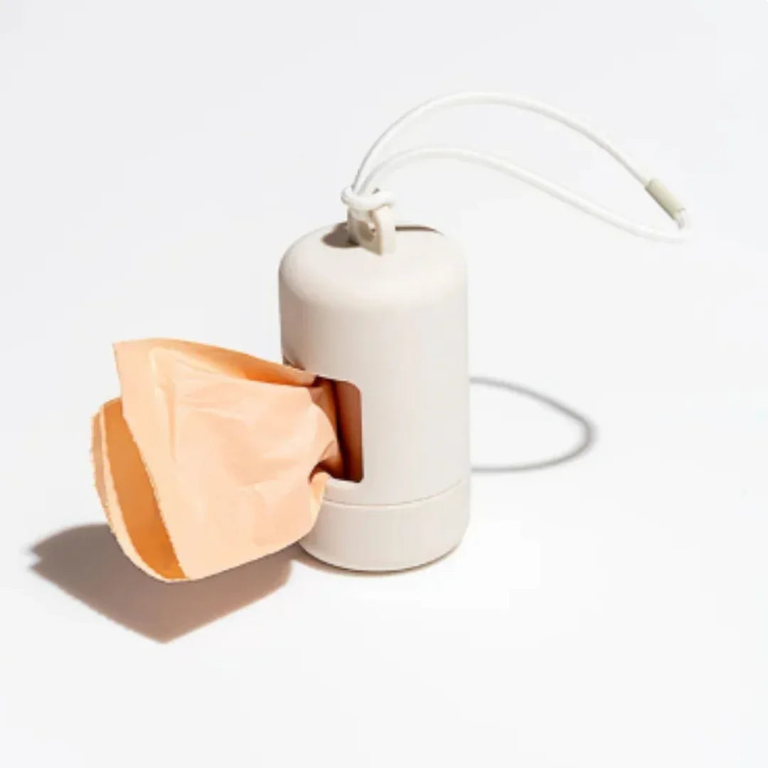 Luxe Hondenpoepzakdrager Stijlvol Duurzaam Handenvrij Hygiënisch Draagbaar Kunststof Rubber - Ruffy