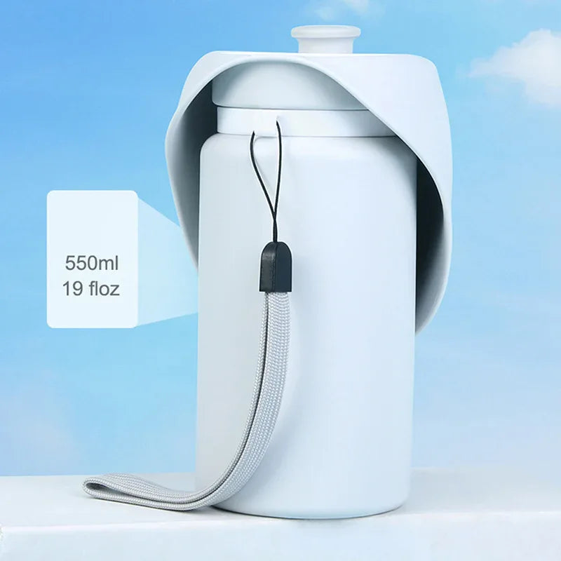 Opvouwbare Draagbare Waterfles voor Huisdieren 550ml Lekvrij en Duurzaam Siliconen Ontwerp - Ruffy
