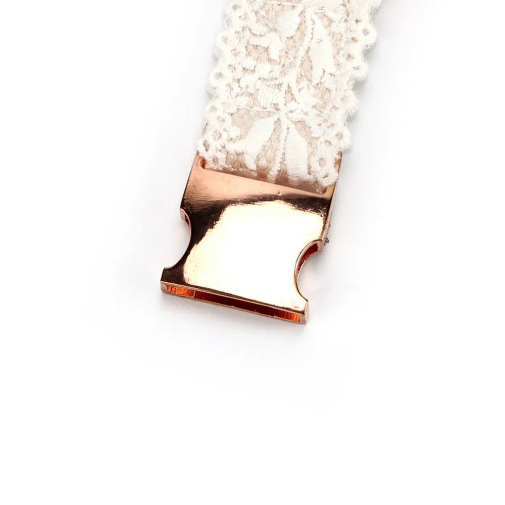 Cotton Lace Hondenhalsband en Leiband Set Verstelbaar en Duurzaam Met Elegant Ontwerp - Ruffy