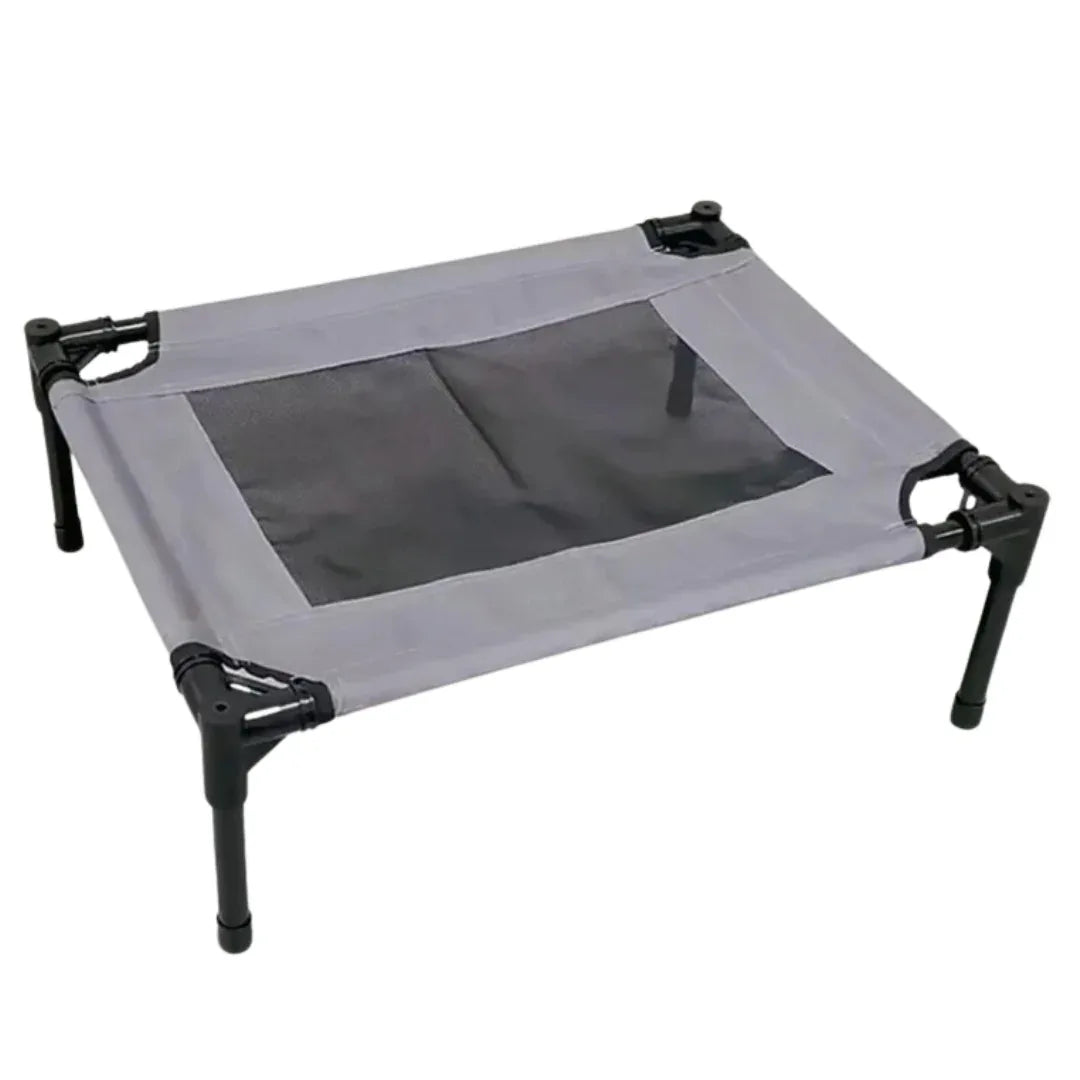 Kauwbestendig Verhoogd Hondenbed Met Verkoelend Gaas Duurzaam Metalen Frame Gemakkelijk Schoon Te Maken - Ruffy