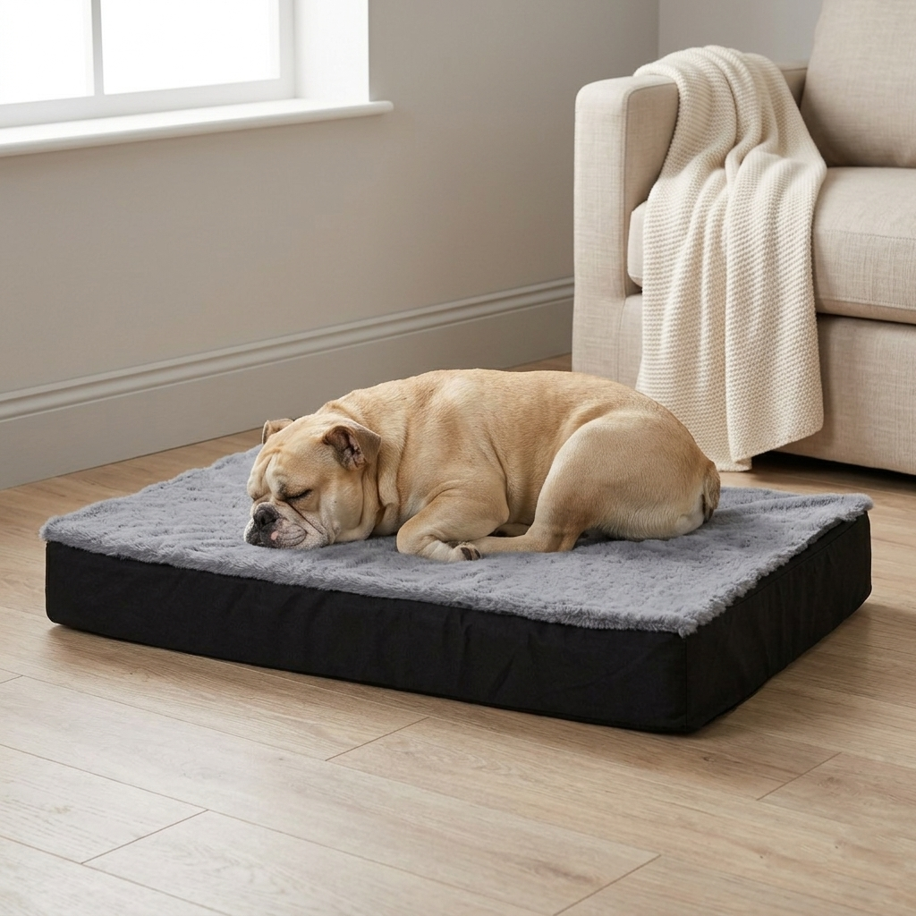 Rectangular Dog Bed | Orthopedic Foam Support | Waterproof Lining | Washable Oxford Cover